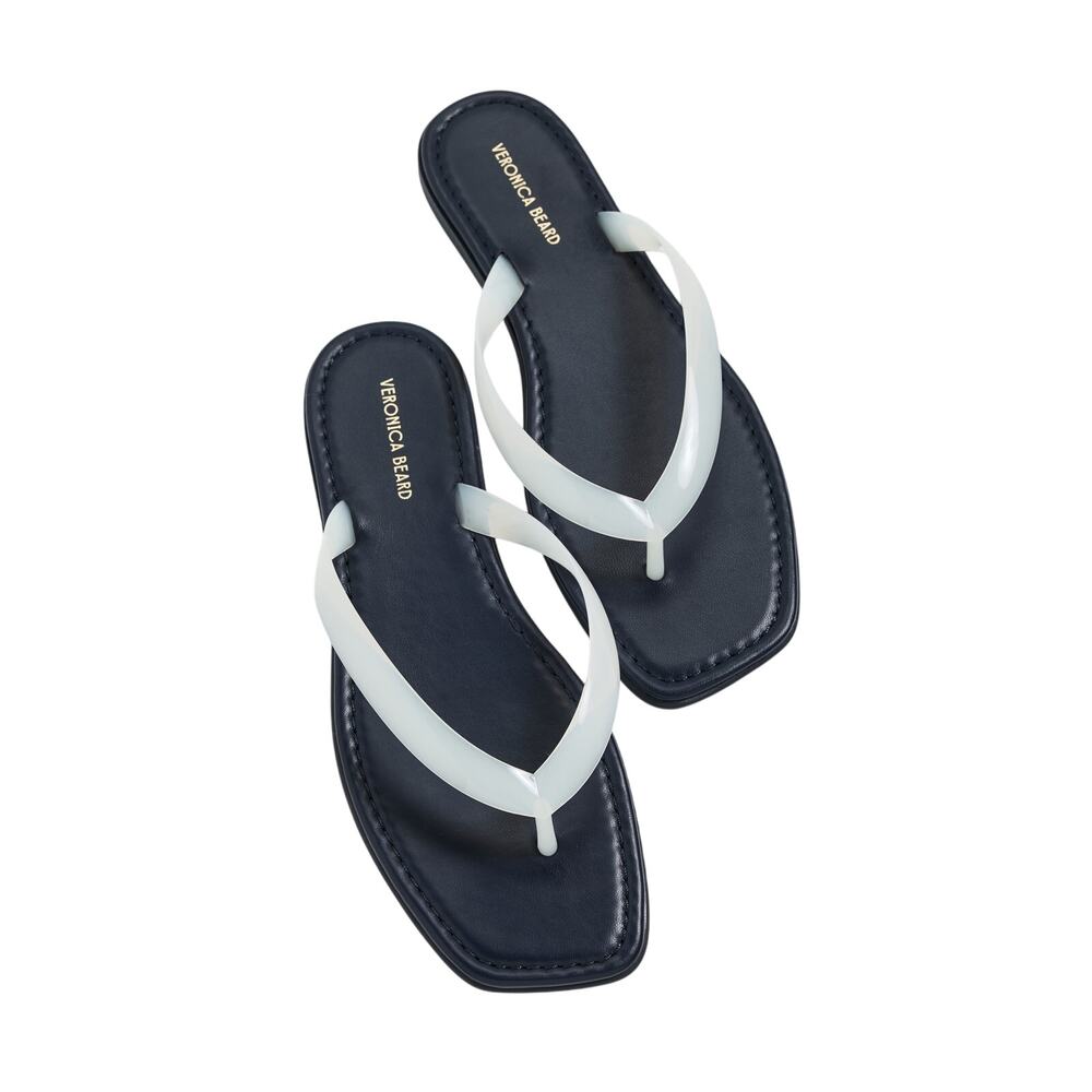 Veronica Beard 'Clea' Blue Jelly Sandals Size 10